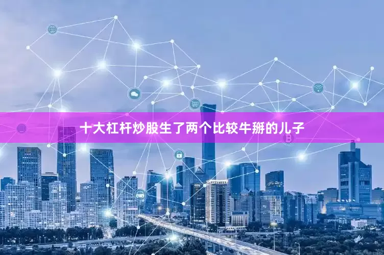 十大杠杆炒股生了两个比较牛掰的儿子